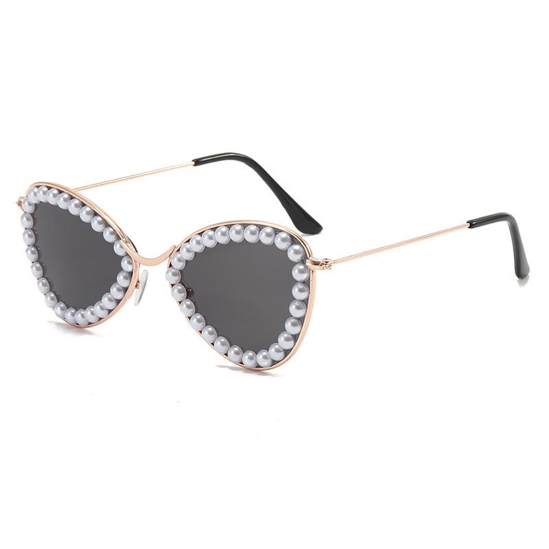 PC al por mayor 2023 Nuevas gafas de sol de encaje de triángulo de diamante
